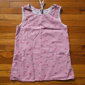 Kids Petit Peony Strawberry Pink Dress (Made in USA)